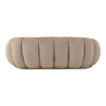 Καναπές Embrace βελούδο σε μπεζ απόχρωση 180x105x65εκ