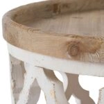 Alcott Τραπέζι Σαλονιού Ξύλο MDF Λευκή Πατίνα (81x81x40)cm