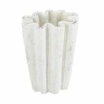 Artekko Cement Λευκό Τσιμεντένιο Βάζο (22.5x18x30)cm