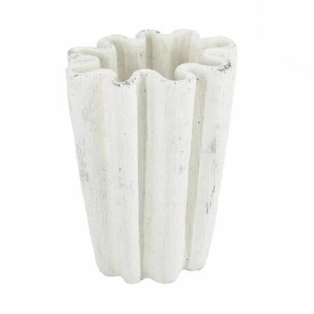Artekko Cement Λευκό Τσιμεντένιο Βάζο (22.5x18x30)cm