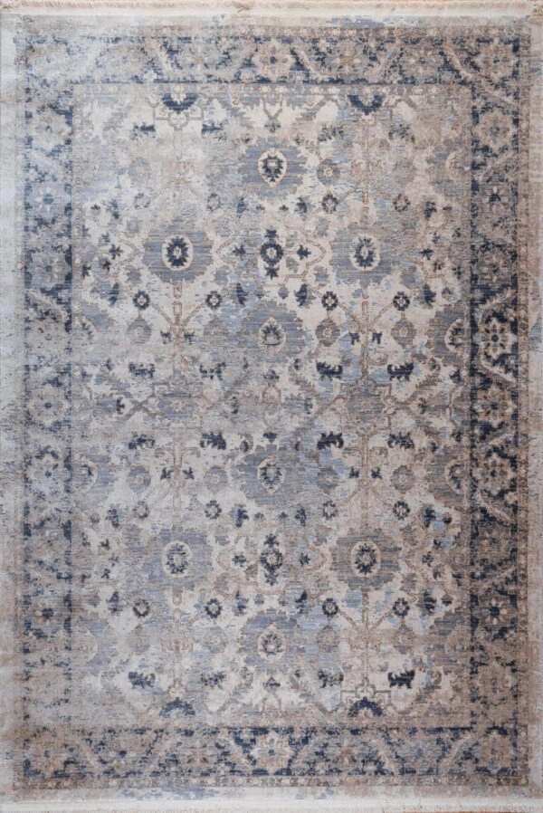 ΧΑΛΙ OSKA 5469/GREYISH BLUE - 160εκ - Στρόγγυλο