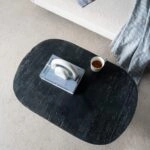 Artekko Taric Μαύρο Τραπέζι Σαλονιού από Μαγνήσιο (91.4x61x38.1)cm