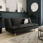 COZY ΚΑΝΑΠΕΣ ΚΡΕΒΑΤΙ 3ΘΕΣΙΟΣ ΑΝΘΡΑΚΙ 191x103x84