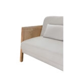 AMMOS ΚΑΝΑΠΕΣ ΚΡΕΒΑΤΙ 3ΘΕΣΙΟΣ OFF WHITE 196x82x81