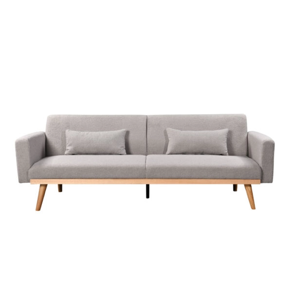 PANTA ΚΑΝΑΠΕΣ ΚΡΕΒΑΤΙ 3ΘΕΣΙΟΣ ΓΚΡΙ ΑΝΟΙΧΤΟ 210x77x77