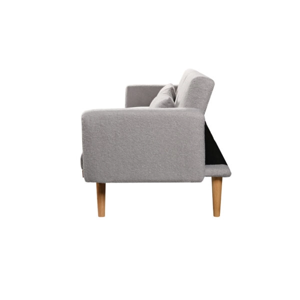 PANTA ΚΑΝΑΠΕΣ ΚΡΕΒΑΤΙ 3ΘΕΣΙΟΣ ΓΚΡΙ ΑΝΟΙΧΤΟ 210x77x77