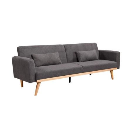 PANTA ΚΑΝΑΠΕΣ ΚΡΕΒΑΤΙ 3ΘΕΣΙΟΣ ΓΚΡΙ ΣΚΟΥΡΟ 210x77x77