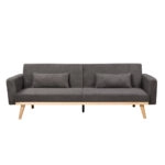 PANTA ΚΑΝΑΠΕΣ ΚΡΕΒΑΤΙ 3ΘΕΣΙΟΣ ΓΚΡΙ ΣΚΟΥΡΟ 210x77x77