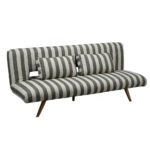 LA SPEZIA ΚΑΝΑΠΕΣ ΚΡΕΒΑΤΙ 3ΘΕΣΙΟΣ OFF WHITE ΛΑΔΙ 188x81x88cm