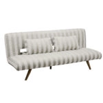 LA SPEZIA ΚΑΝΑΠΕΣ ΚΡΕΒΑΤΙ 3ΘΕΣΙΟΣ OFF WHITE BEIGE 188x81x88cm