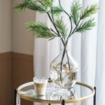 Artekko Aphelios Διακοσμητικό Βάζο Γυαλί Διάφανο Χρυσό