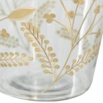 Artekko Aphelios Διακοσμητικό Βάζο Γυαλί Διάφανο Χρυσό (20x20x32)cm