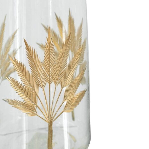 Artekko Aphelios Διακοσμητικό Βάζο Γυαλί Διάφανο Χρυσό