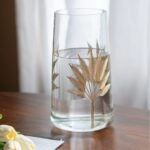 Artekko Aphelios Διακοσμητικό Βάζο Γυαλί Διάφανο Χρυσό