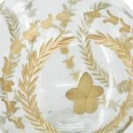 Artekko Aphelios Διακοσμητικό Βάζο Γυαλί Διάφανο Χρυσό