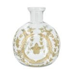 Artekko Aphelios Διακοσμητικό Βάζο Γυαλί Διάφανο Χρυσό