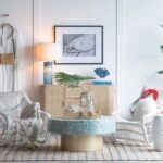 Artekko Cons Μπουφές MDF Ψάθα Φυσική Απόχρωση (119x40x81)cm