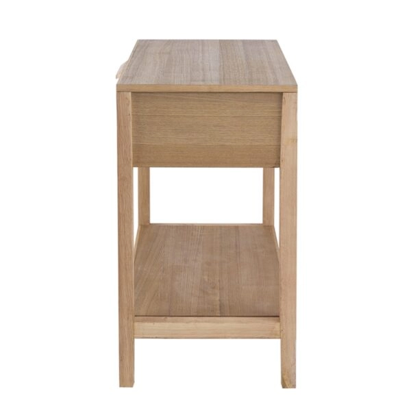 Artekko Cons MDF Κομοδίνο με Ψάθα σε Φυσική Απόχρωση (55x30x55)cm