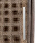 Artekko Cons MDF Κομοδίνο με Ψάθα σε Φυσική Απόχρωση (40x38x72)cm