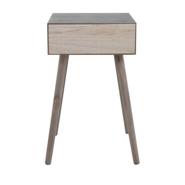 Artekko Cons MDF Κομοδίνο με Ψάθα σε Φυσική Απόχρωση (40x37x70)cm