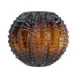 Artekko Briar Βάζο Γυάλινο Καφέ (17x17x15.5)cm