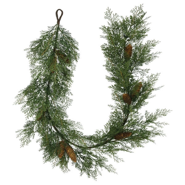 ΧΡΙΣΤΟΥΓΕΝΝΙΑΤΙΚΗ ΓΙΡΛΑΝΤΑ ΕΛΑΤO ME ΚΟΥΚΟΥΝΑΡΙΑ - 18x8x183cm 6/24ΚΙΒ