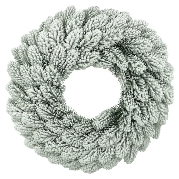 ΧΡΙΣΤΟΥΓΕΝΝΙΑΤΙΚΟ ΣΤΕΦΑΝΙ ΕΛΑΤΟ ΧΙΟΝΙΣΜΕΝΟ - Φ50x9cm 2/12ΚΙΒ