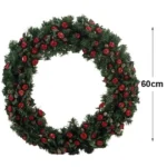 ΧΡΙΣΤΟΥΓ. ΣΤΕΦΑΝΙ ΣΤΟΛΙΣΜΕΝΟ (ΜΗΛΑΡΑΚΙΑ) ΜΕΓΑΛΟ ΕΛΑΤΙΝΟ Φ60cm