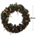 ΧΡΙΣΤΟΥΓ. ΣΤΕΦΑΝΙ ΣΤΟΛΙΣΜΕΝΟ (ΔΩΡΑΚΙ) ΜΕΓΑΛΟ ΕΛΑΤΙΝΟ Φ60cm