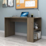 Γραφείο εργασίας Mikro Megapap χρώμα καρυδί 120x60x75εκ.