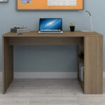 Γραφείο εργασίας Mikro Megapap χρώμα καρυδί 120x60x75εκ.