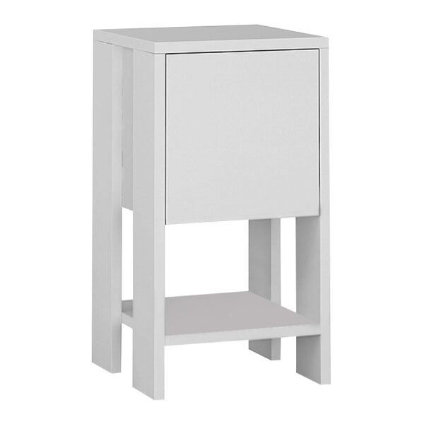 Κομοδίνο μελαμίνης Ema  χρώμα λευκό 30x30x55εκ.