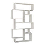 Βιβλιοθήκη μελαμίνης Karmato  χρώμα λευκό 96x25,5x168,5εκ.