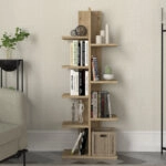 Βιβλιοθήκη Tree Megapap χρώμα sapphire oak 45x21,4x121,8εκ.