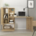 Γραφείο εργασίας Domingo Megapap χρώμα sapphire oak 149,5x60x120εκ.