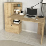 Γραφείο εργασίας Domingo Megapap χρώμα sapphire oak 149,5x60x120εκ.