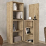 Γραφείο εργασίας πολυμορφικό Last Megapap χρώμα sapphire oak 119x44,7x123εκ.