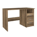 Γραφείο εργασίας Eldoris Megapap χρώμα καρυδί 120x60x75εκ.