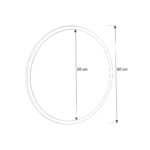 Καθρέπτης τοίχου Glob Μegapap χρώμα sapphire oak 59x2x59εκ.