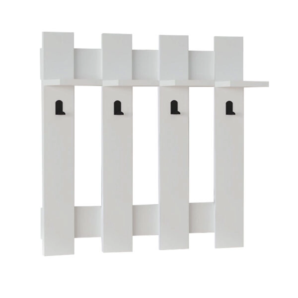 Κρεμάστρα τοίχου Carina Megapap χρώμα λευκό 70x18x70εκ.