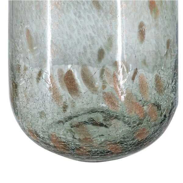 Artekko Twilight Γκρι Γυάλινο Διακοσμητικό Βάζο (16x16x27)cm