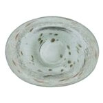 Artekko Twilight Γκρι Γυάλινο Διακοσμητικό Μπολ (30x22x15)cm