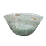 Artekko Twilight Γκρι Γυάλινο Διακοσμητικό Μπολ (30x22x15)cm