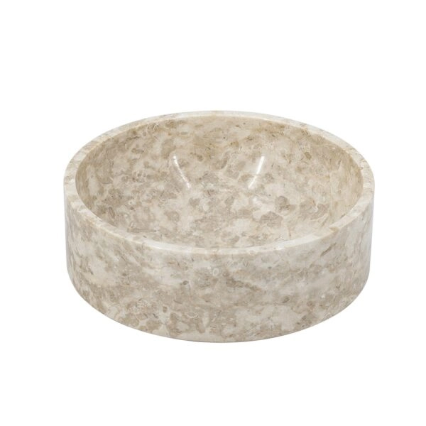 Artekko Marble Μπεζ Μαρμάρινο Μπολ (24x24x11)cm