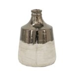 Artekko Candia Δοχείο Βάζο από Τερακότα σε Μπρονζέ με Μπεζ (15.5x15.5x21)cm