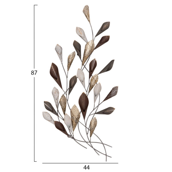 ΜΕΤΑΛΛΙΚΟ ΔΙΑΚΟΣΜΗΤΙΚΟ ΤΟΙΧΟΥ HM7159 ΑΝΘΡΑΚΙ ΧΡΥΣΟ 44x5,5x87Y εκ.