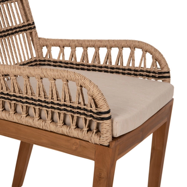 ΠΟΛΥΘΡΟΝΑ STARDOM HM9760.02 ΞΥΛΟ ΤΕΑΚ ΣΕ ΜΕΛΙ ΚΑΙ ΜΑΥΡΟ ΣΧΟΙΝΙ 57x65x83Yεκ.