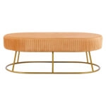 ΣΚΑΜΠΟ ΠΑΓΚΑΚΙ ALINAFE HM8635.09 ΑΠΟ ΧΡΥΣΟ ΒΕΛΟΥΔΟ ΜΕ ΧΡΥΣΗ ΒΑΣΗ 118Χ64Χ40,5Y εκ.