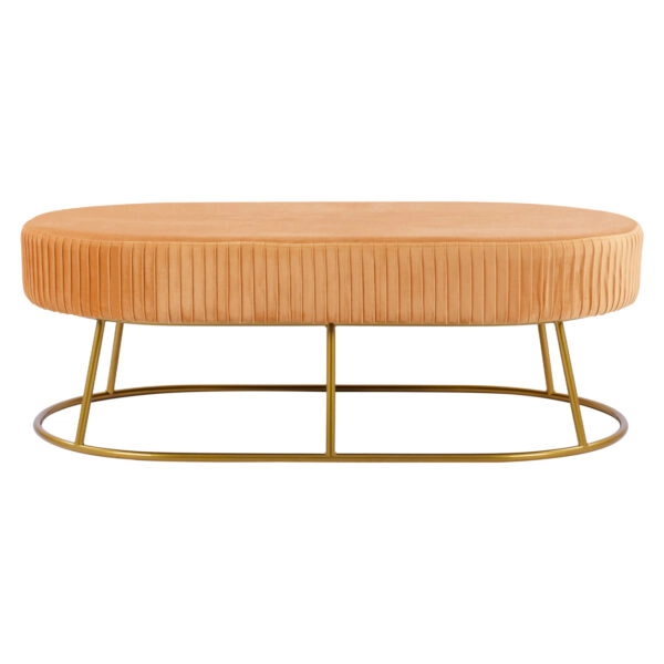 ΣΚΑΜΠΟ ΠΑΓΚΑΚΙ ALINAFE HM8635.09 ΑΠΟ ΧΡΥΣΟ ΒΕΛΟΥΔΟ ΜΕ ΧΡΥΣΗ ΒΑΣΗ 118Χ64Χ40,5Y εκ.