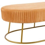 ΣΚΑΜΠΟ ΠΑΓΚΑΚΙ ALINAFE HM8635.09 ΑΠΟ ΧΡΥΣΟ ΒΕΛΟΥΔΟ ΜΕ ΧΡΥΣΗ ΒΑΣΗ 118Χ64Χ40,5Y εκ.